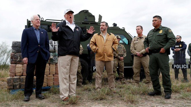 Donald Trump durante una visita en McAllen, el 10 de enero de 2019. © Reuters Donald Trump durante una visita en McAllen, el 10 de enero de 2019. © Reuters