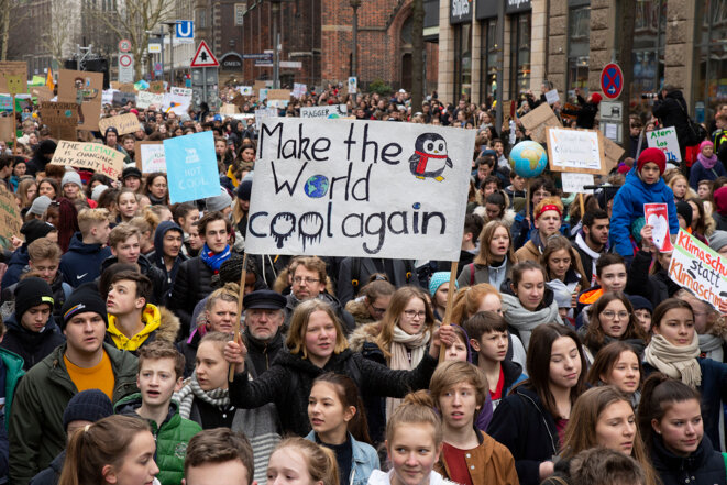 Marche pour le climat à Hambourg le 1er mars 2019. © Karin Desmarowitz/campact (Creative Commons)