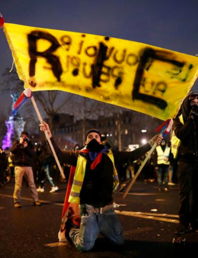 À Paris, le 26 janvier. © Reuters À Paris, le 26 janvier. © Reuters