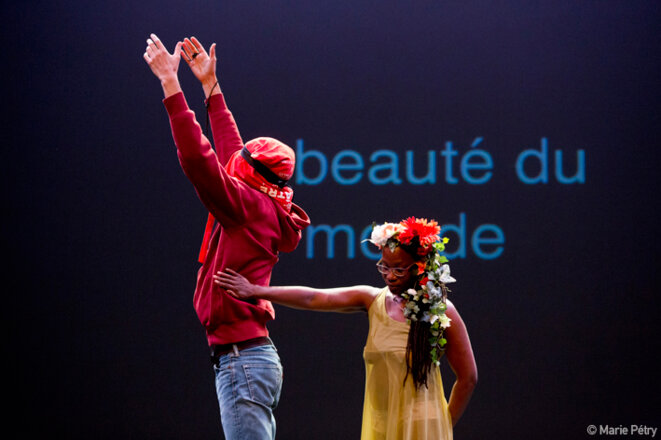 Scène de "Orphée aphone" © Marie Pétry Scène de "Orphée aphone" © Marie Pétry