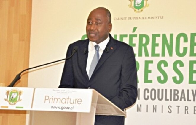 Le premier ministre ivoirien, Amadou Gon Coulibaly, en grande difficulté Le premier ministre ivoirien, Amadou Gon Coulibaly, en grande difficulté