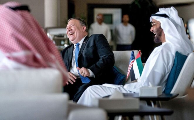 Mike Pompeo avec le Prince Mohamed Bin Zayed Mike Pompeo avec le Prince Mohamed Bin Zayed