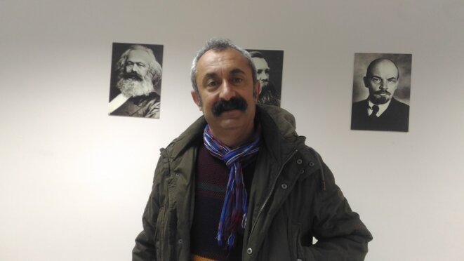 Fatih Mehmet Maçoglu, maire sortant d'Ovacik et candidat TKP à la mairie de Tunceli. © NC