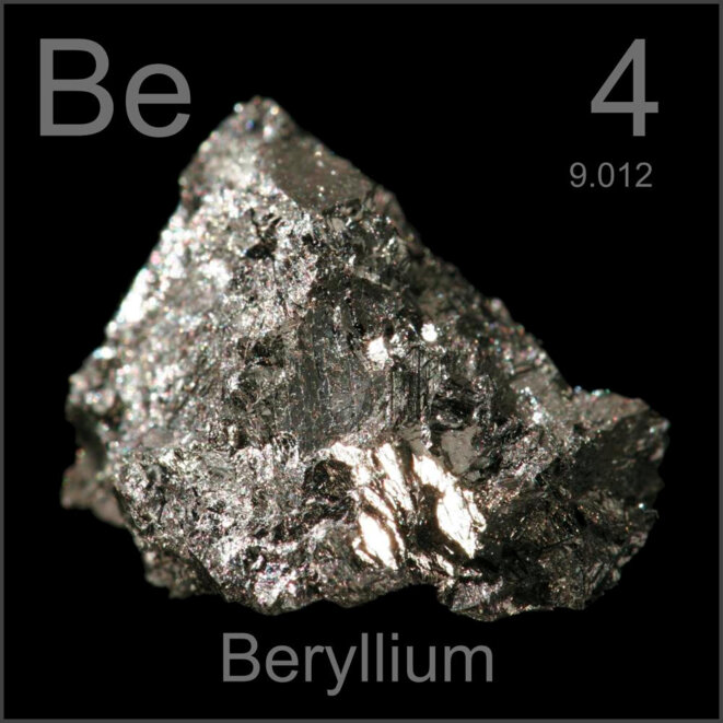 Un échantillon de béryllium. © DR Un échantillon de béryllium. © DR