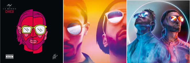 Les pochettes des trois albums de PNL. © QLF Records Les pochettes des trois albums de PNL. © QLF Records