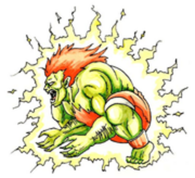 Blanka, personnage de Street Fighter © Capcom Blanka, personnage de Street Fighter © Capcom