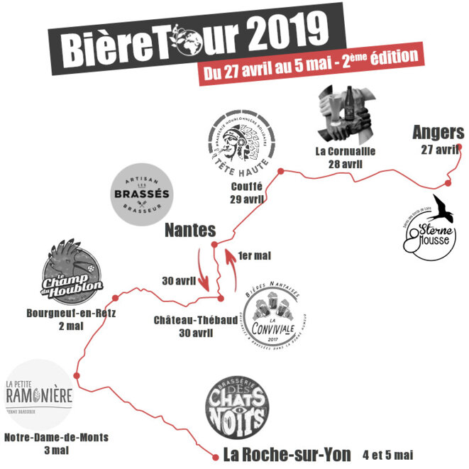 Parcours du BièreTour © BièreTour Parcours du BièreTour © BièreTour