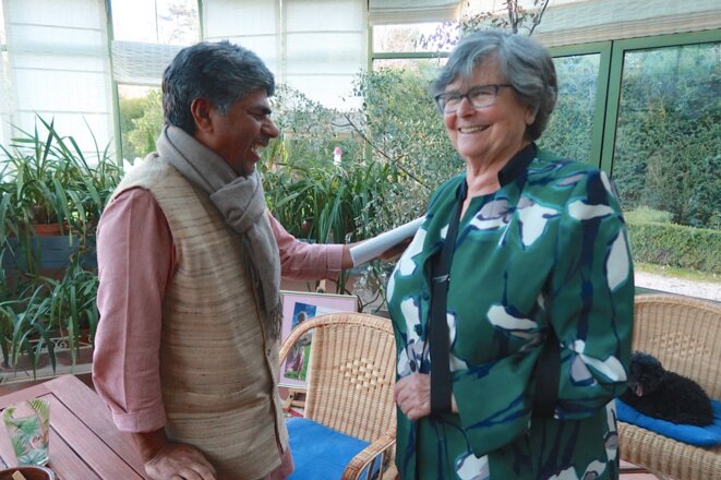Rajagopal et Ruth Dreifuss à Cara le 18 mars © Liliane de Tolédo Rajagopal et Ruth Dreifuss à Cara le 18 mars © Liliane de Tolédo
