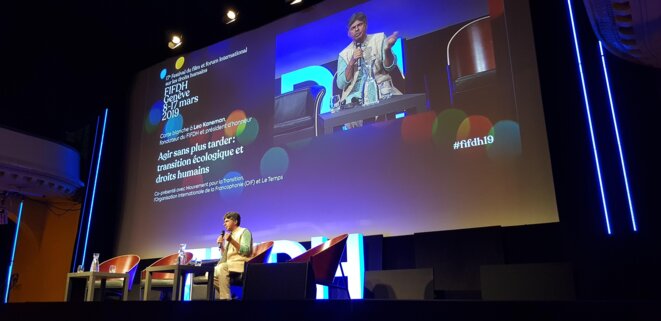 Rajagopal au FIFDH, 10 mars 2019 © Benjamin Joyeux Rajagopal au FIFDH, 10 mars 2019 © Benjamin Joyeux