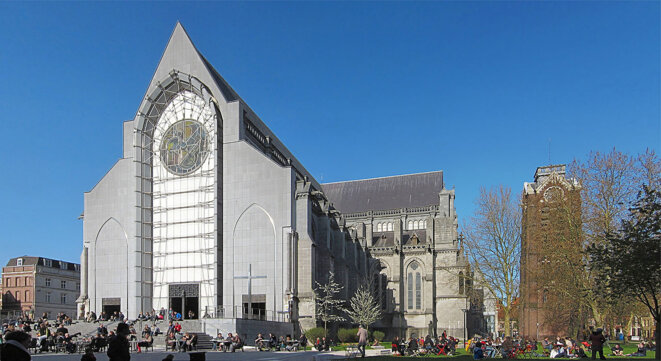 La cathédrale de Notre-Dame-de-la-Treille à Lille, en 2012. La cathédrale de Notre-Dame-de-la-Treille à Lille, en 2012.