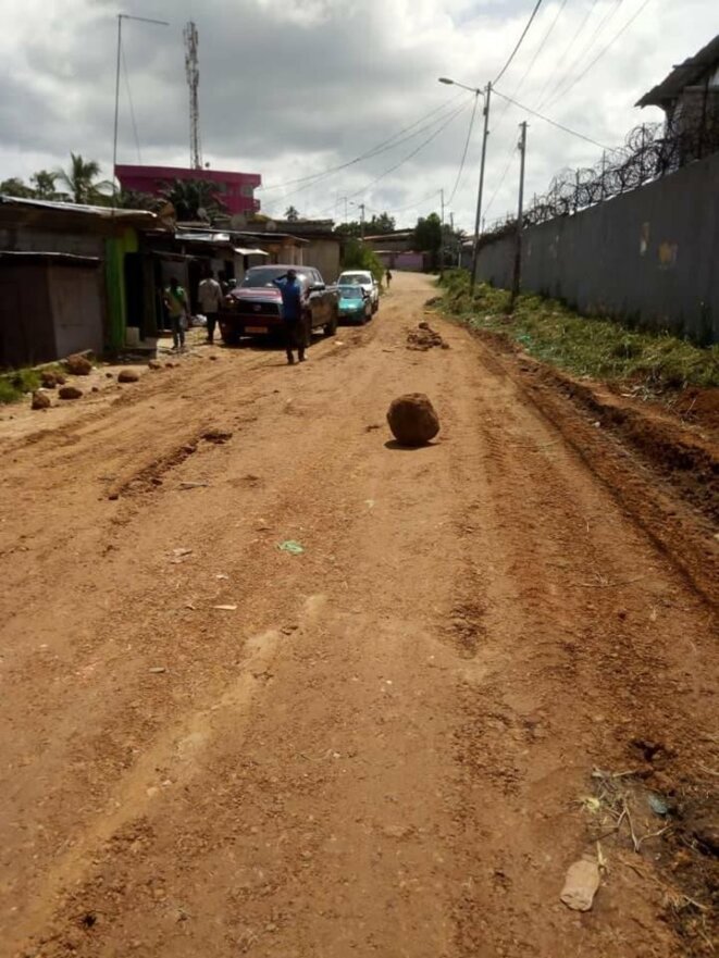 Quartier Ozougué, 5e arrondissement de Libreville-Travaux de réfection de la voie Quartier Ozougué, 5e arrondissement de Libreville-Travaux de réfection de la voie