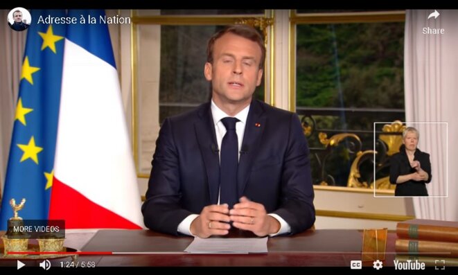 Emmanuel Macron se voulant inspiré. Adresse à la nation du 16 avril 2019 Emmanuel Macron se voulant inspiré. Adresse à la nation du 16 avril 2019