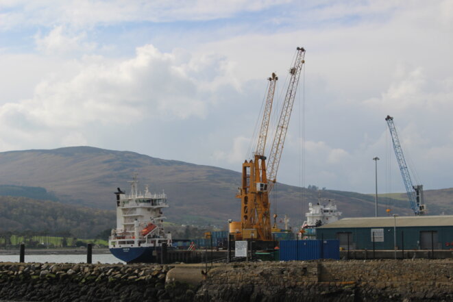 Le port de Warrenpoint, sur la frontière irlandaise. © AP Le port de Warrenpoint, sur la frontière irlandaise. © AP