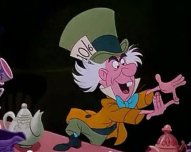 Le Chapelier dans Alice aux Pays des merveilles (c) Disney Le Chapelier dans Alice aux Pays des merveilles (c) Disney