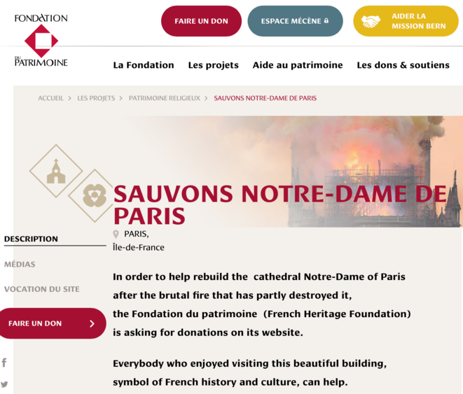 La Fondation du Patrimoine - en français dans le texte La Fondation du Patrimoine - en français dans le texte