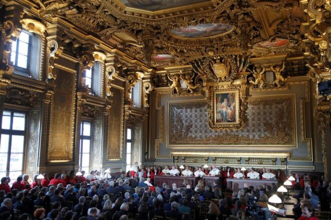 L'audience solennelle d'installation du procureur général près la Cour de cassation, le 16 novembre 2018. © Reuters L'audience solennelle d'installation du procureur général près la Cour de cassation, le 16 novembre 2018. © Reuters