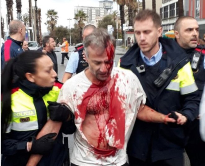 photo-gilet-jaune-ensanglante-espagne