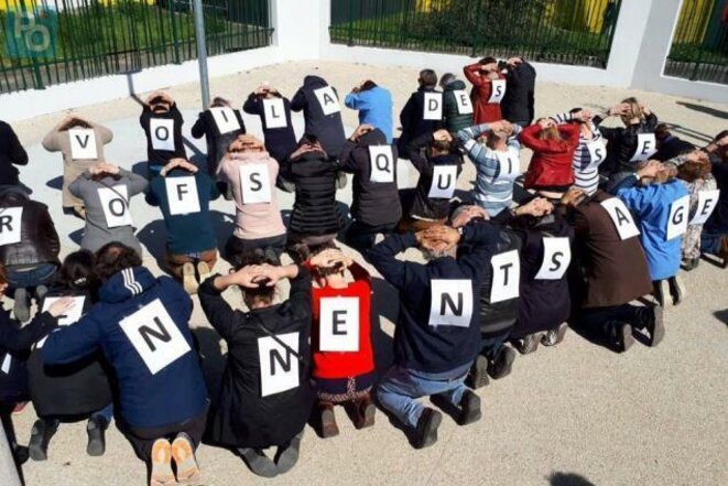Des profs du lycée Jean Perrin à Rezé (44) © Professeurs du lycée Jean Perrin Des profs du lycée Jean Perrin à Rezé (44) © Professeurs du lycée Jean Perrin