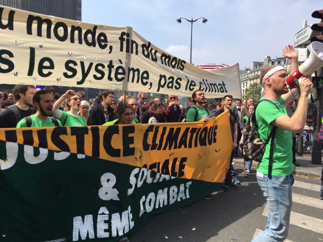 Le cortège sur la justice climatique, le 1er mai 2019. © MG Le cortège sur la justice climatique, le 1er mai 2019. © MG