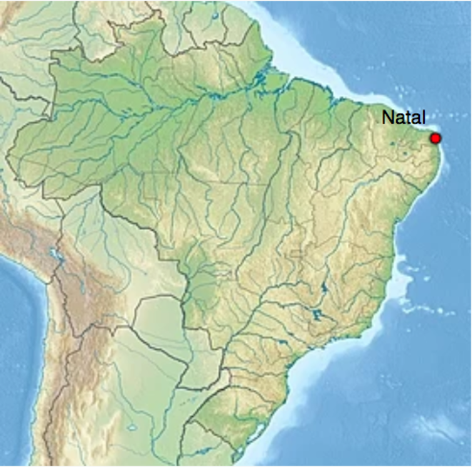 Natal, capital del Estado de Rio Grande do Norte. © Wikipédia Natal, capital del Estado de Rio Grande do Norte. © Wikipédia