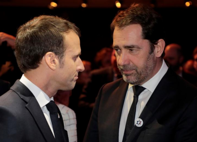 Emmanuel Macron et Christophe Castaner, le 20 février. © Reuters Emmanuel Macron et Christophe Castaner, le 20 février. © Reuters