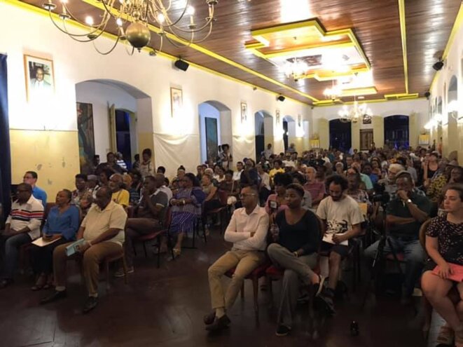 M. Roland Delannon. Conférence Mémoire et Patrimoine, salle comble à Cayenne le 7 mai