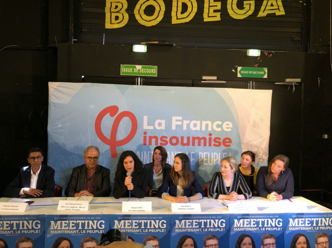 Au meeting de Marseille, les représentants de la coalition "Maintenant le peuple". © PG Au meeting de Marseille, les représentants de la coalition "Maintenant le peuple". © PG