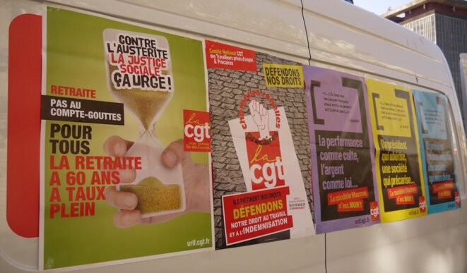 Dans la manifestation parisienne du 9 octobre 2018. © D.I.