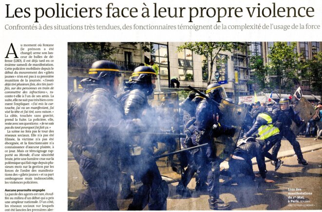 Le Monde, 14/05/2019, photo Benjamin Girette.