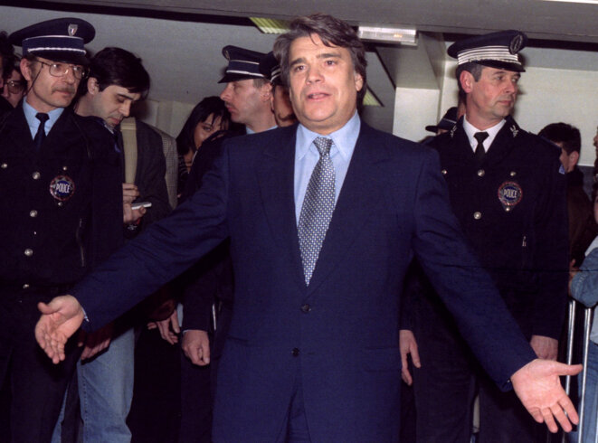 Bernard Tapie, président de l'OM, en 1995. © Reuters