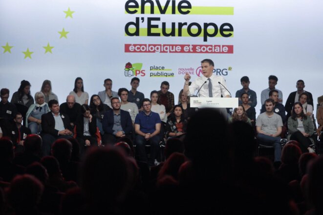Olivier Faure à Lyon le 15 mai. © Compte Twitter de Place publique Olivier Faure à Lyon le 15 mai. © Compte Twitter de Place publique