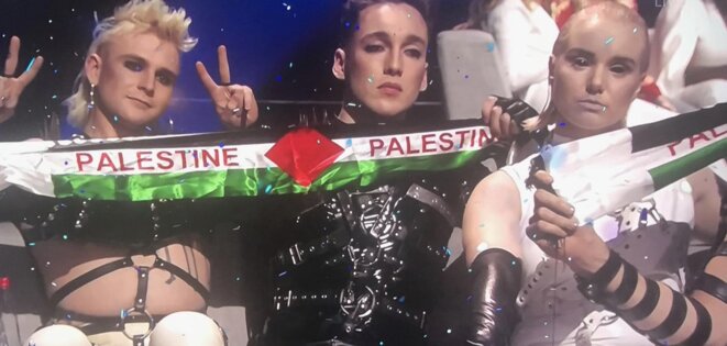 Groupe Hatari à la finale de l'Eurovision 2019. © Eurovision Groupe Hatari à la finale de l'Eurovision 2019. © Eurovision