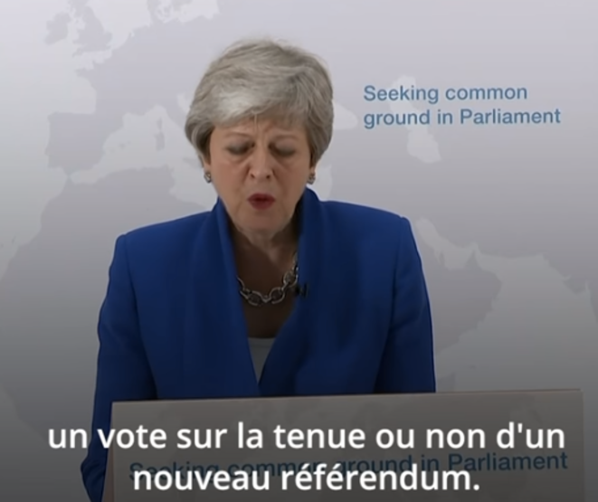 Theresa May, le 21 mai. Theresa May, le 21 mai.