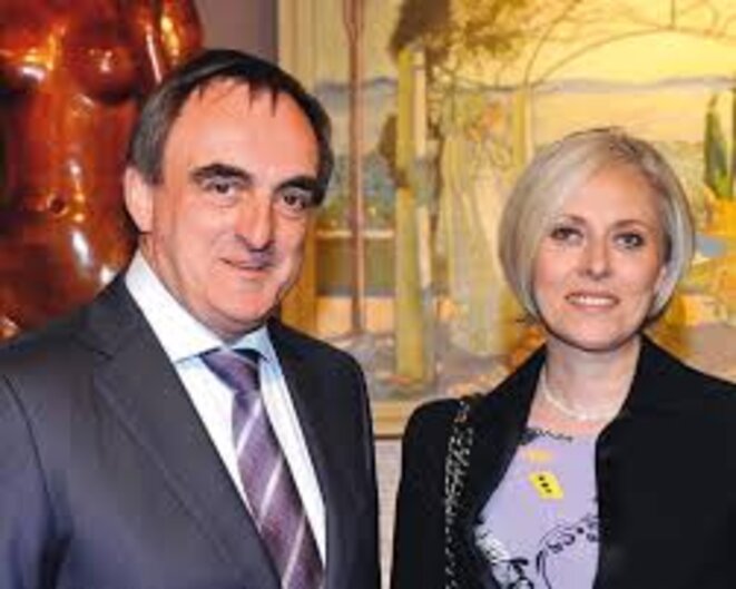 Le commissaire-priseur parisien Marc-Arthur Kohn et son épouse. Le commissaire-priseur parisien Marc-Arthur Kohn et son épouse.