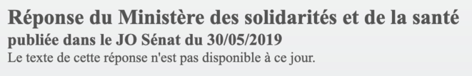 Les non-réponses du Ministère de la santé © Christian Bois Les non-réponses du Ministère de la santé © Christian Bois