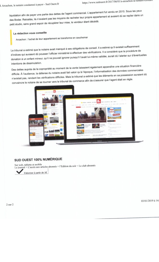 A Arcachon, le notaire condamné à payer - Page 2 A Arcachon, le notaire condamné à payer - Page 2