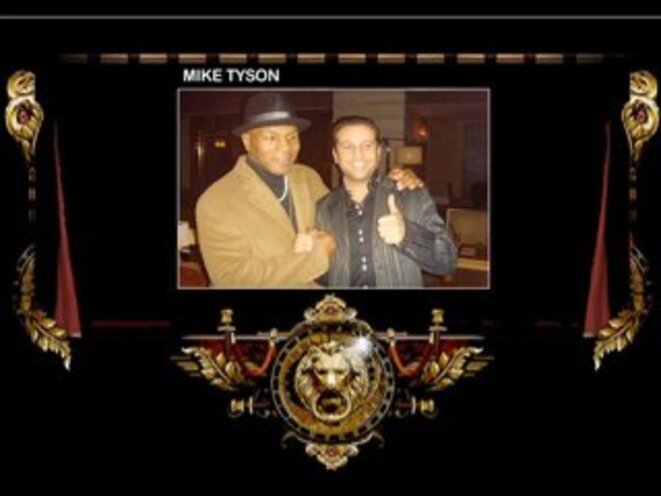 L'ancien boxeur Yassin Halhoul avec Mike Tyson © DR L'ancien boxeur Yassin Halhoul avec Mike Tyson © DR