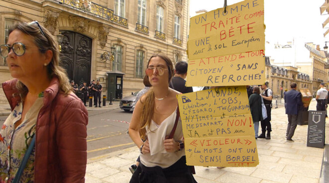 Devant l'ambassade de Grande Bretagne à Paris, contre l'extradition de Julian Assange. 14 Juin 2019. © Basic_FreeOfUse Devant l'ambassade de Grande Bretagne à Paris, contre l'extradition de Julian Assange. 14 Juin 2019. © Basic_FreeOfUse