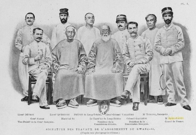 Gallieni et la commission d’abornement de la frontière entre Tonkin et Kwang-Si, 1894. Gallieni et la commission d’abornement de la frontière entre Tonkin et Kwang-Si, 1894.