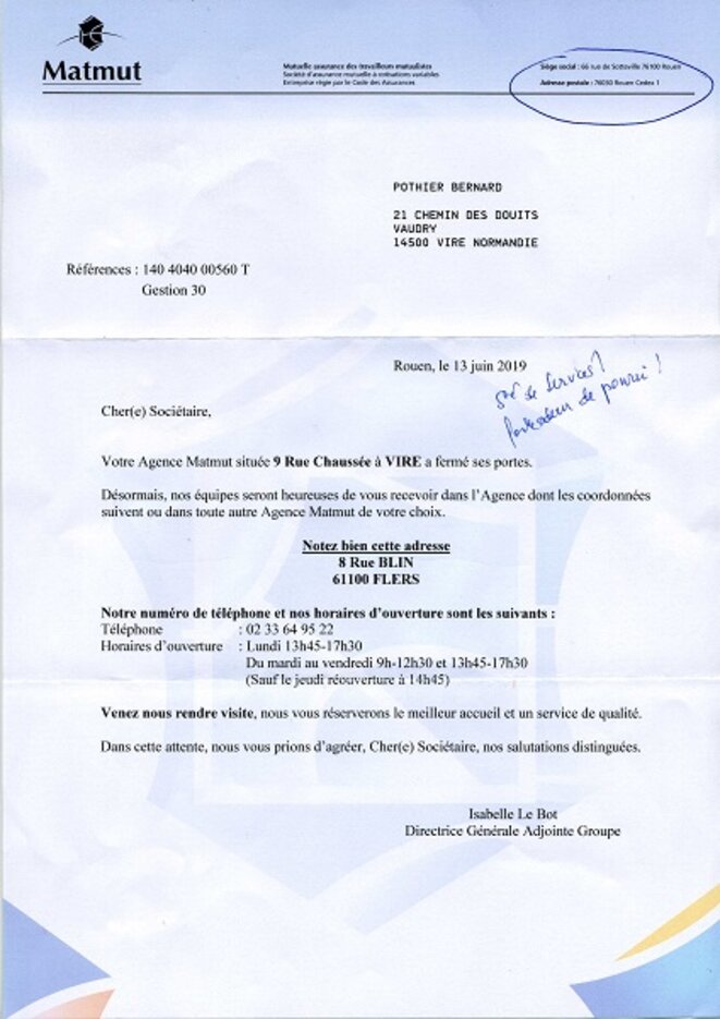 Fermeture agence Vire Fermeture agence Vire