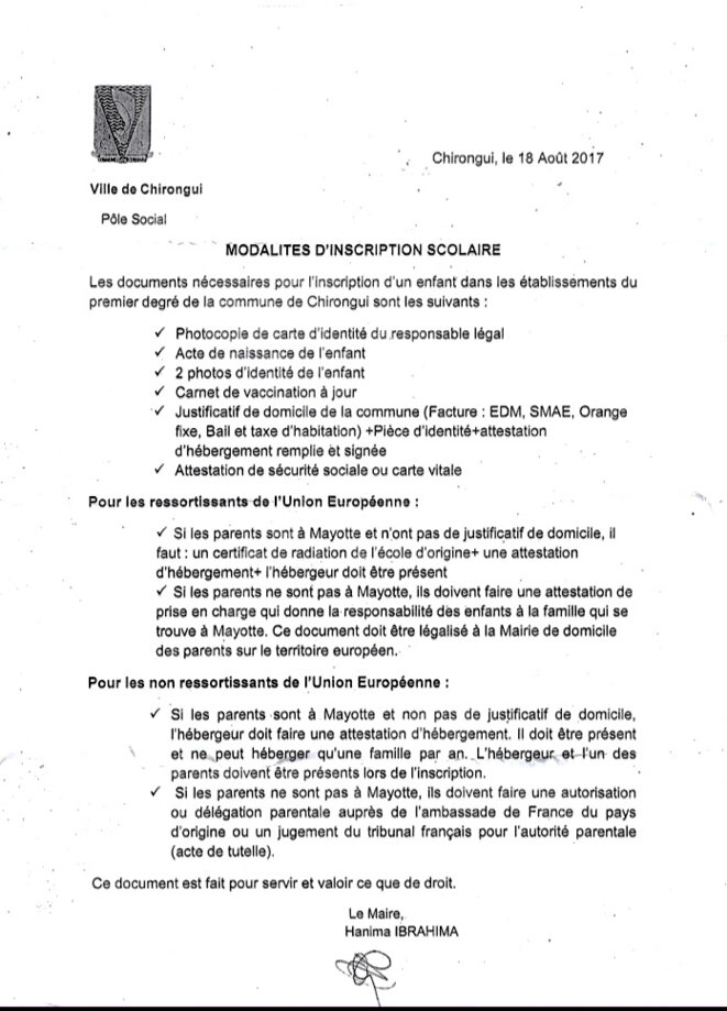 © Mairie de Chirongui, Mayotte © Mairie de Chirongui, Mayotte