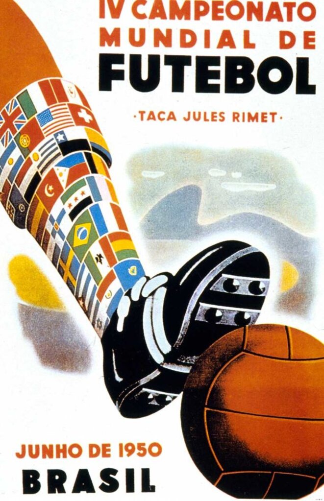 Affiche de la Coupe du Monde 1950 au Brésil Affiche de la Coupe du Monde 1950 au Brésil