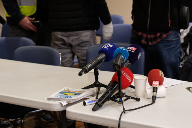 Conférence de presse pour la création du collectif Les Mutilés pour l'exemple - Gennevilliers - 28 avril 2019 Conférence de presse pour la création du collectif Les Mutilés pour l'exemple - Gennevilliers - 28 avril 2019