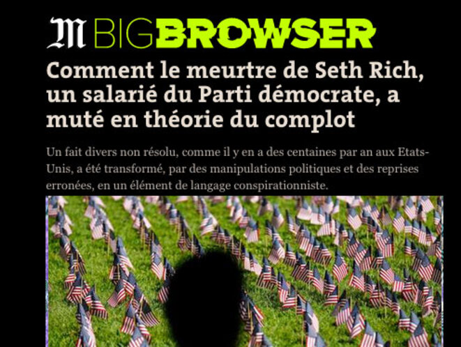 Journal Le Monde Ragots Prejuges Et Fake News Affaire Seth Rich Assange Actvi Le Club De Mediapart