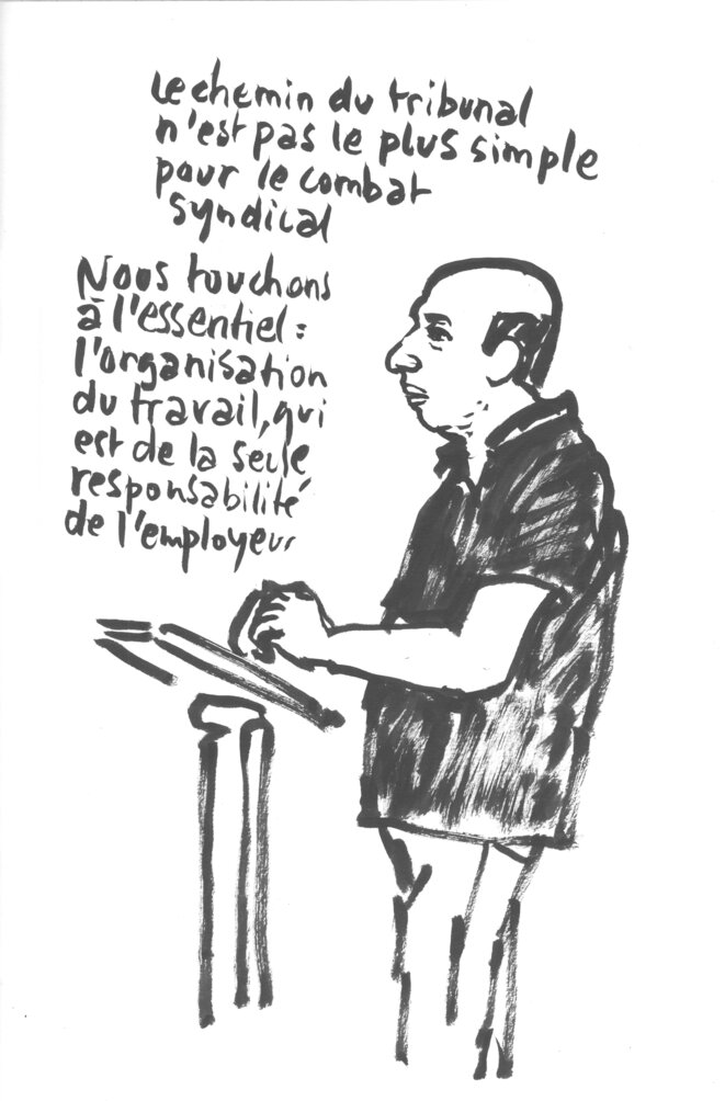Eric Beynel proces France Télécom 28 juin 2019 © Calire Robert Eric Beynel proces France Télécom 28 juin 2019 © Calire Robert