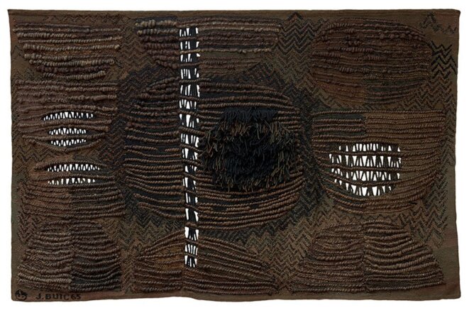 Jagoda Buic, Triptyque structural, sisal, 1965, Archives CITAM, collection Fondation Toms Pauli, Lausanne © Jagoda Buic Jagoda Buic, Triptyque structural, sisal, 1965, Archives CITAM, collection Fondation Toms Pauli, Lausanne © Jagoda Buic