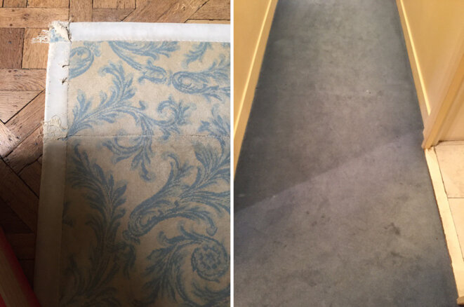 Photos des sols de l'appartement du ministre transmises par le cabinet de François de Rugy. © DR/Mediapart Photos des sols de l'appartement du ministre transmises par le cabinet de François de Rugy. © DR/Mediapart