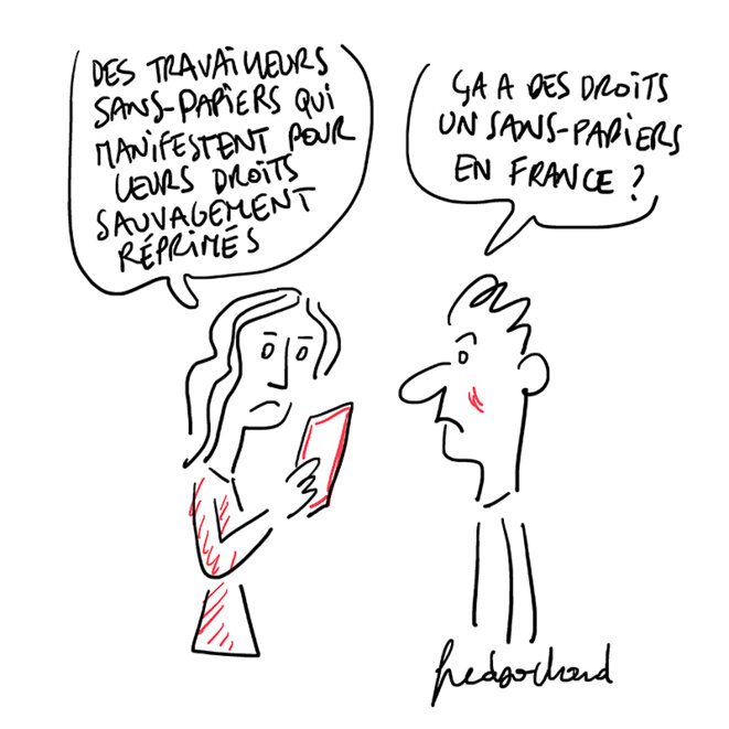 Au pays des droits de l'homme qui a des papiers