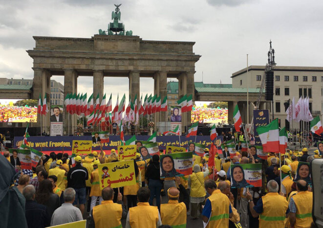 Manifestation à Berlin pour un Iran libre et un changement de régime Manifestation à Berlin pour un Iran libre et un changement de régime