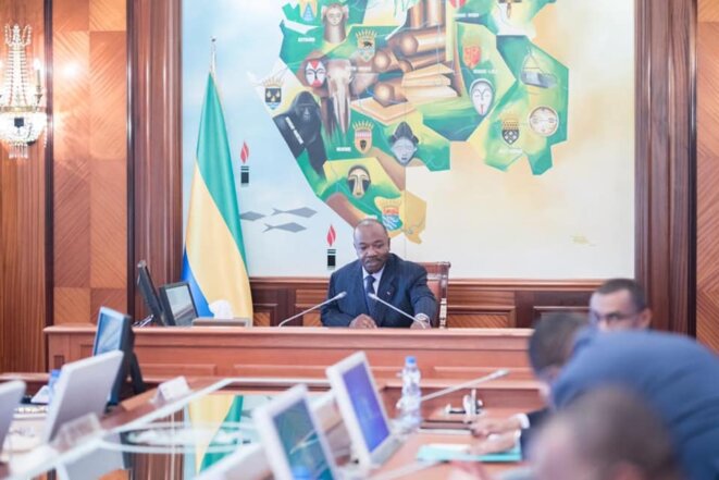 Conseil des Ministres © Facebook Présidence de la République Gabonaise Conseil des Ministres © Facebook Présidence de la République Gabonaise